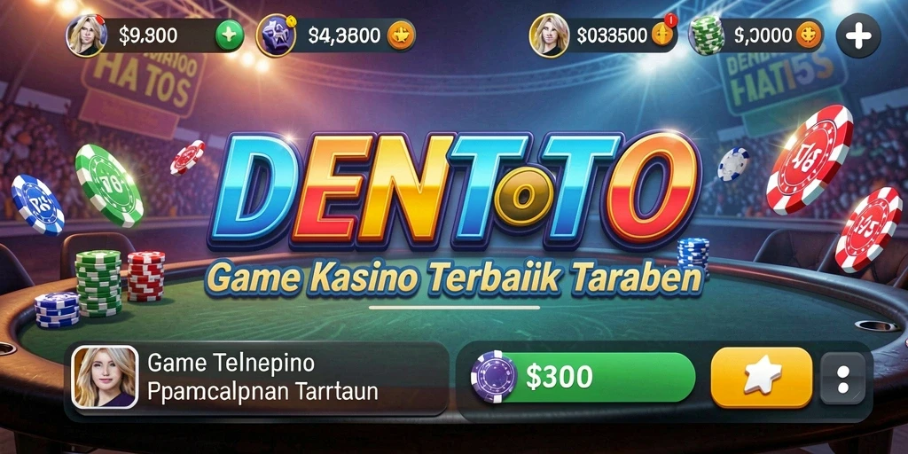 Tampilan menarik dari gameplay DENTOTO yang menampilkan suasana Kasino.
