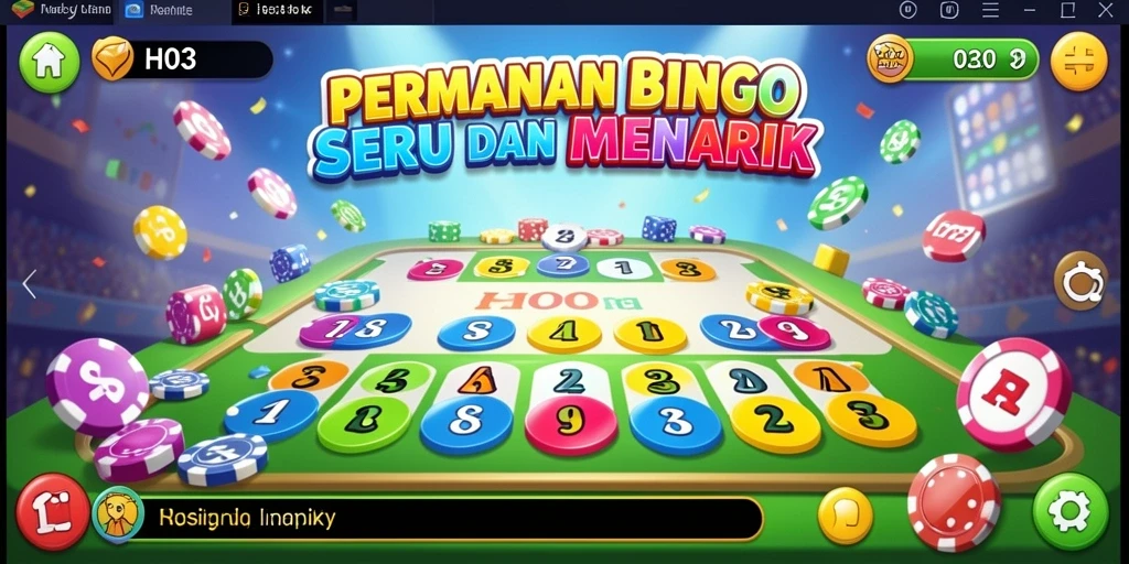 Tangkapan layar dari gameplay H03 menunjukkan keseruan bermain Bingo.