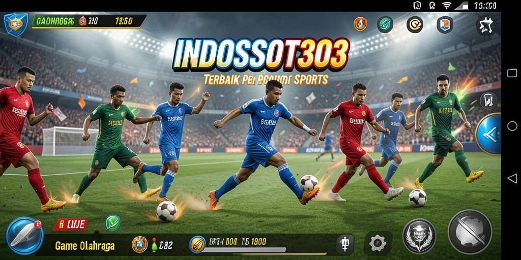 Screenshot gameplay INDOSLOT303 menampilkan aksi seru olahraga.