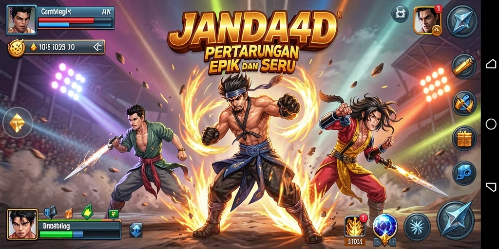 Tampilan aksi seru di JANDA4D yang memukau.