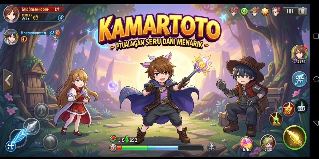 Screenshot gameplay KAMARTOTO menampilkan karakter Anime yang beraksi.