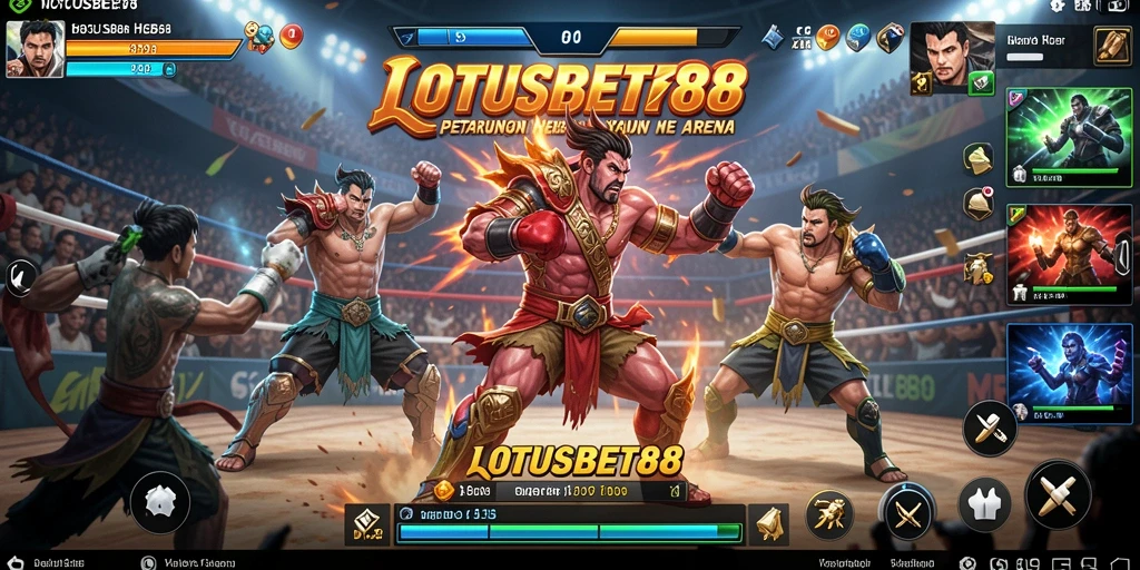 Tangkapan layar dari aksi seru di LOTUSBET88.