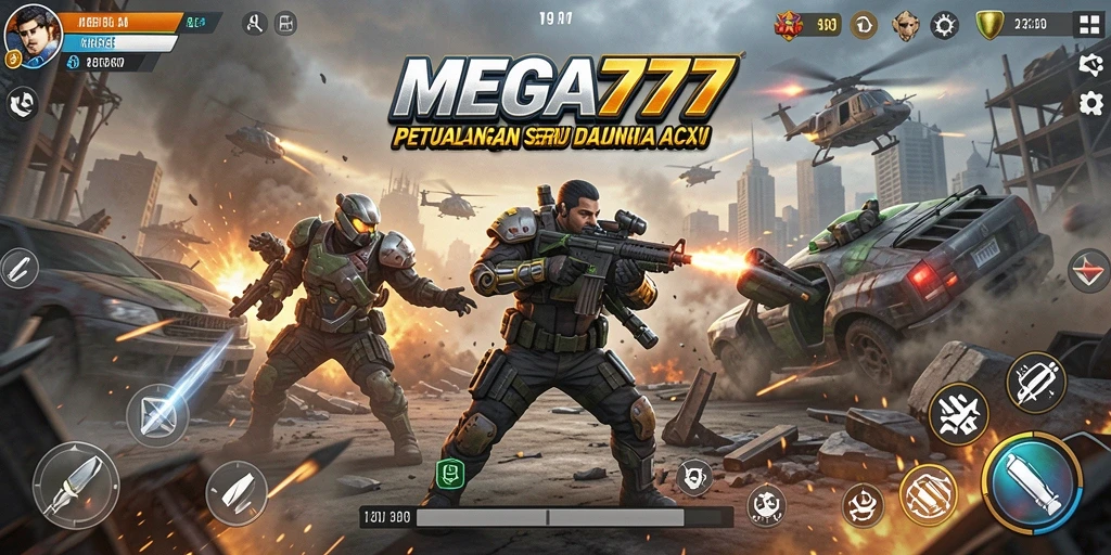 Tampilkan aksi seru dari game MEGA777 dalam gameplay mendebarkan.