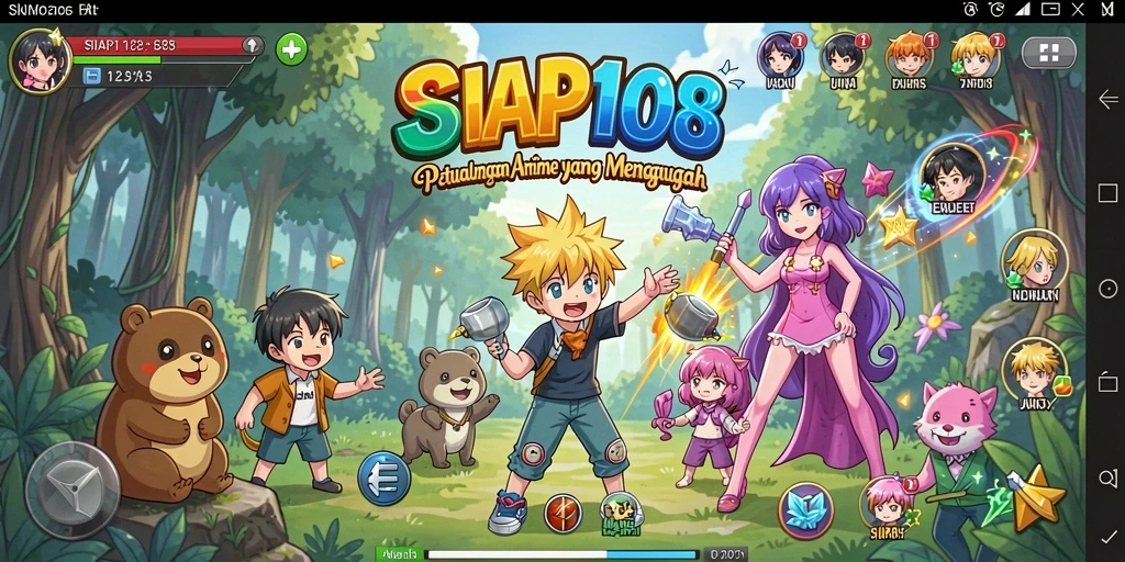 Tampilan gameplay SIAP108 yang penuh aksi dan warna-warni.