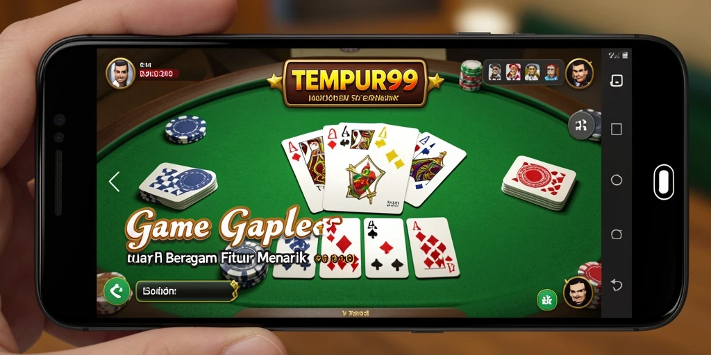 Tampilan gameplay seru Gaple di TEMPUR99 yang penuh tantangan.
