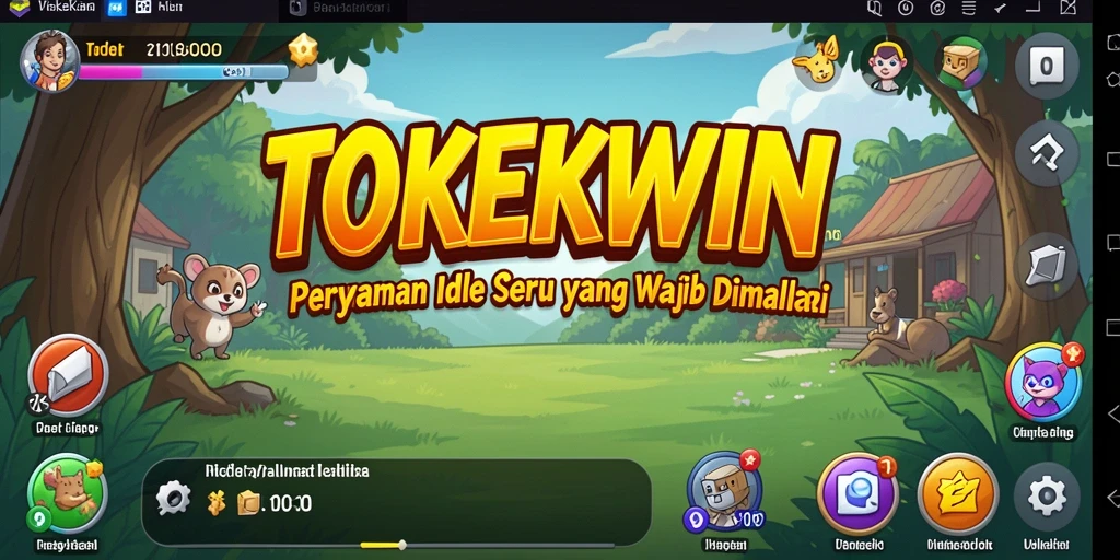 Tampilan gameplay TOKEKWIN yang menarik dan penuh warna.