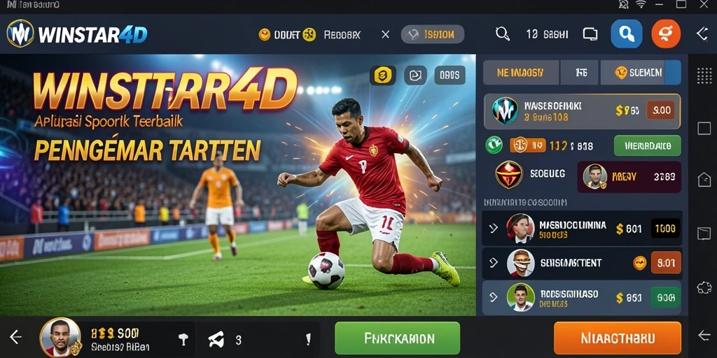 Screenshot WINSTAR4D menunjukkan tampilan menarik dari fitur taruhan.