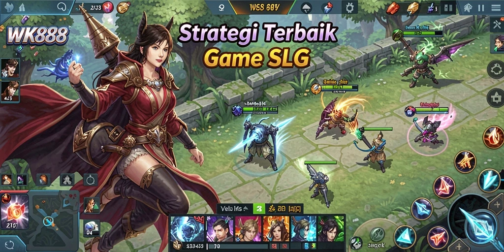 Tampilan menarik dari gameplay strategis WK888.